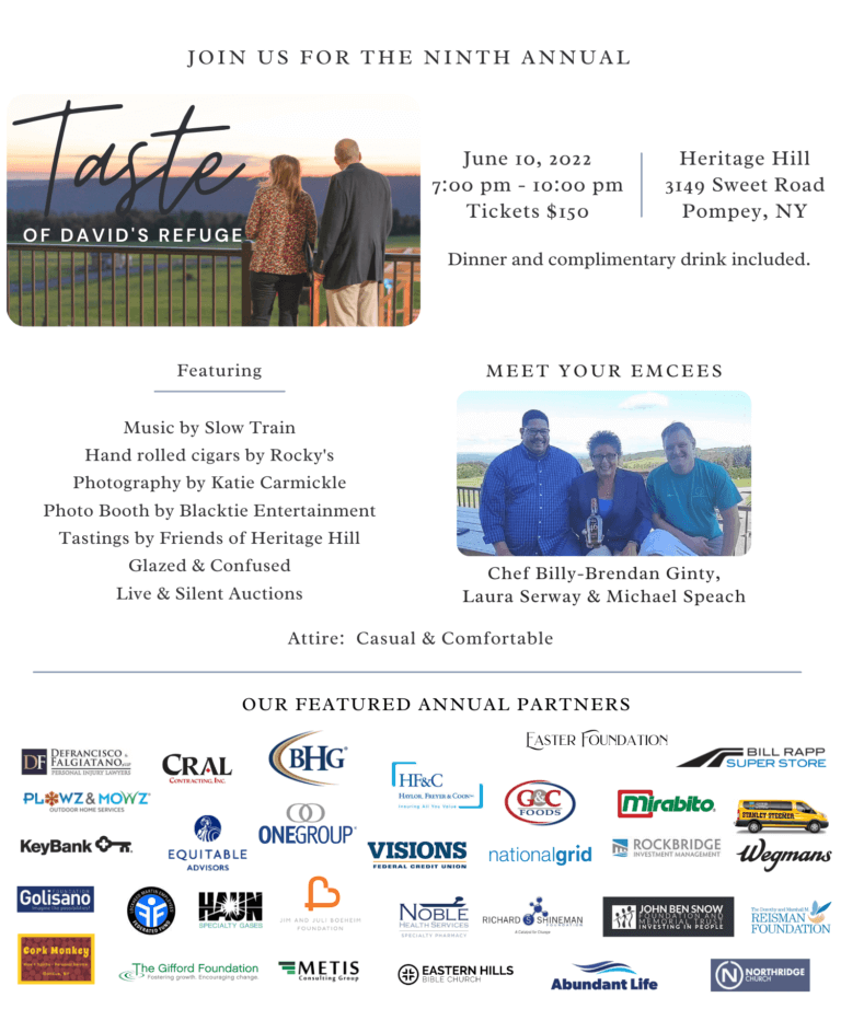 Taste of David’s Refuge